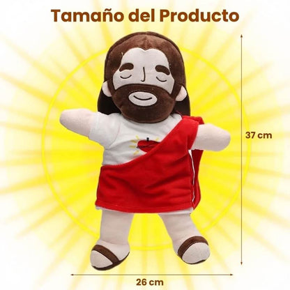 PELUCHE JESUS CON RESPIRACIÓN LUZ ORACION